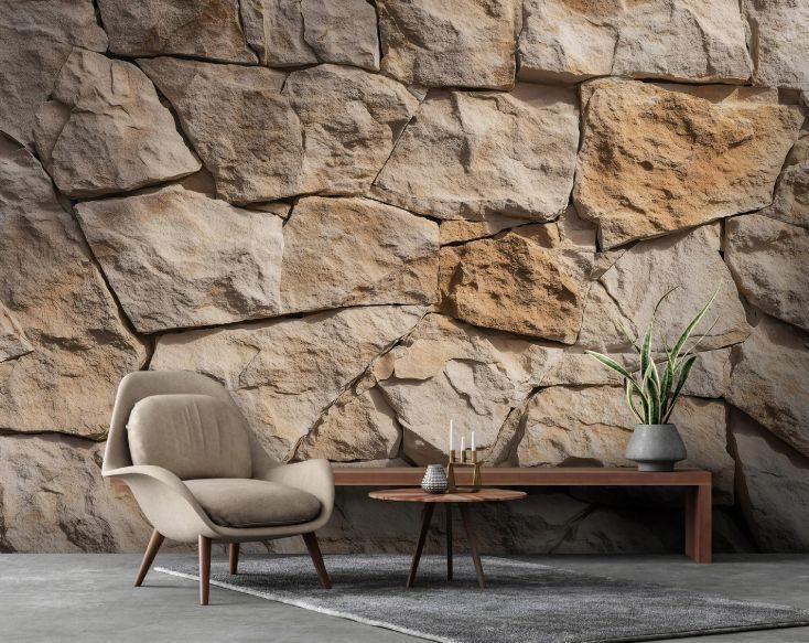 Fototapete: Dabīgā akmens siena